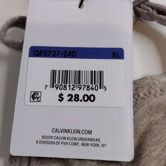 NEW with TAGS Calvin Klein CK One Bralette size XL SNAKESKIN cream QF5727 - Picture 6 of 6